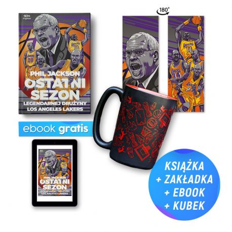 Zdjęcie pakietu Phil Jackson. Ostatni sezon + e-book i zakładka gratis + Kubek koszykarski (400 ml) w księgarni Labotiga