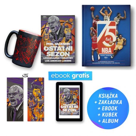 Pakiet: Phil Jackson. Ostatni sezon (e-book i zakładka gratis) + 75 lat NBA + Kubek koszykarski w księgarni Labotiga