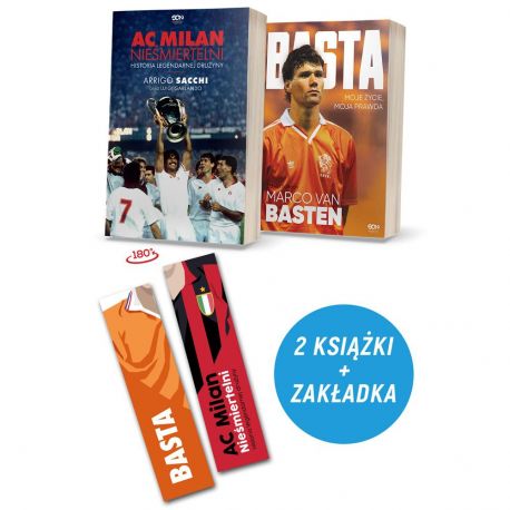 Zdjęcie pakietu Basta. Moje życie, moja prawda + AC Milan. Nieśmiertelni w księgarni Labotiga