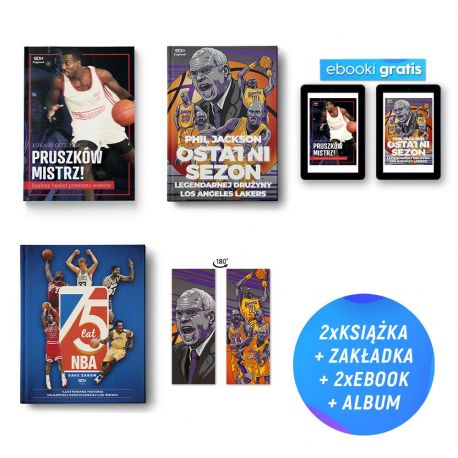 Pakiet Pruszków mistrz! (e-book gratis) + Phil Jackson. Ostatni sezon (e-book i zakładka gratis) + 75 lat NBA w Labotiga