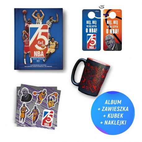 Pakiet: 75 lat NBA + kubek koszykarski + gadżety w księgarni Labotiga