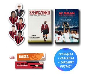 Zdjęcie pakietu Szewczenko. Moje życie, moja piłka + AC Milan (zakładka gratis) + Zestaw 5 zakładek AC Milan w księgarni Labotig