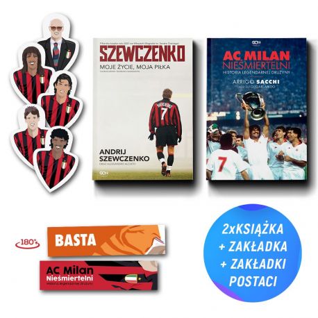 Zdjęcie pakietu Szewczenko. Moje życie, moja piłka + AC Milan (zakładka gratis) + Zestaw 5 zakładek AC Milan w księgarni Labotig