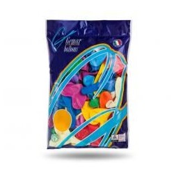Balony pastelowe Serce bez nadruku MIX 50szt