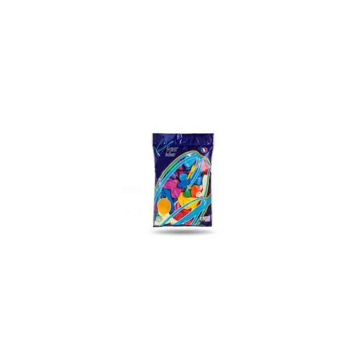Balony pastelowe Serce bez nadruku MIX 50szt
