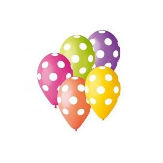 Balony Premium Grochy MIX 5 szt