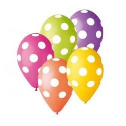 Balony Premium Grochy MIX 5 szt