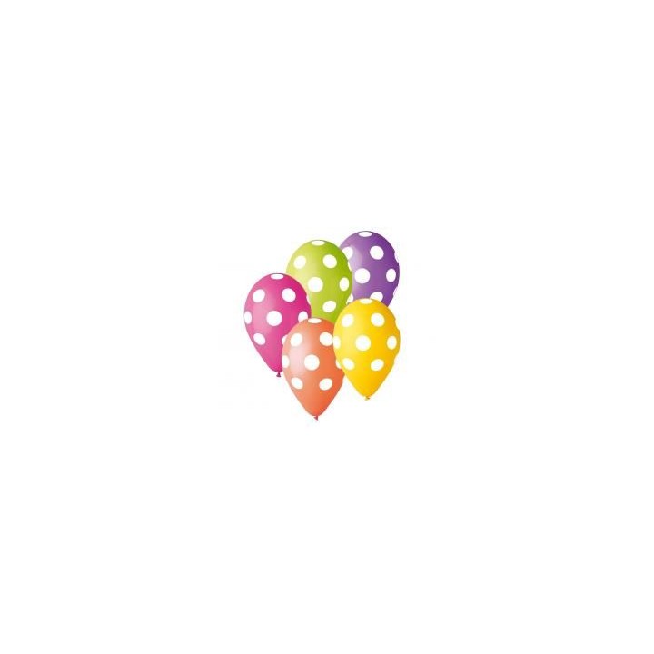Balony Premium Grochy MIX 5 szt