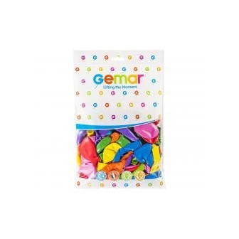 Balony Gemar pastelowe różnokolorowe 25cm 100szt