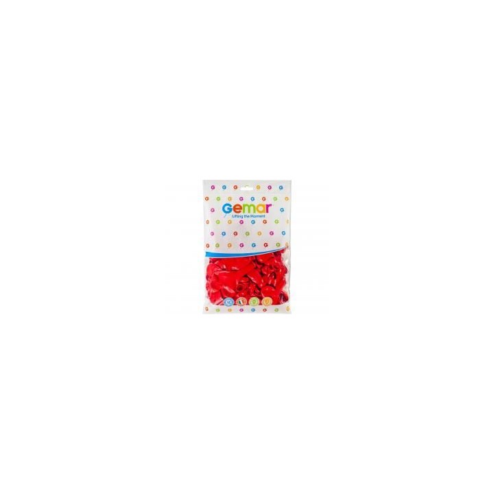 Balony Gemar pastelowe Serce czerwone 50szt