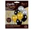 Balony Beauty&Charm bukiet złoto-czar. 30cm 7szt
