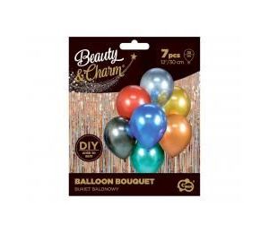 Bukiet balonowy Beauty&Charm MIX 30cm 7szt