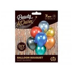 Balony Beauty&Charm bukiet 30cm 7szt