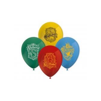 Balony Harry Potter Hogwarts Houses MIX 8szt