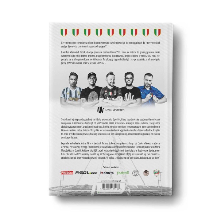 Okładka książki SQN Originals: 9. Mistrzowska passa Juventusu oczami kibiców oraz w obiektywie One+Nine Images