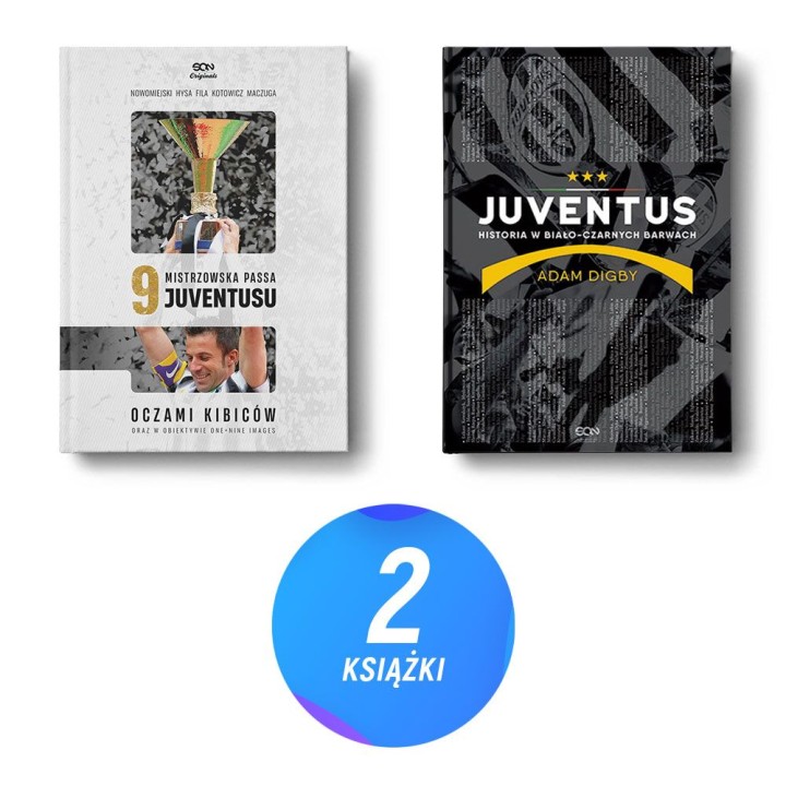 Pakiet SQN Originals: 9. Mistrzowska passa Juventusu + Juventus. Historia w biało-czarnych barwach (2x książka)