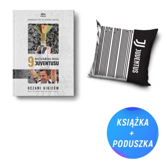 Pakiet SQN Originals: 9. Mistrzowska passa Juventusu + Poduszka Juventus HD 40x40 JT173008 (książka + poduszka)