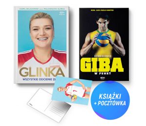 Pakiet SQN Originals: Małgorzata Glinka (AUTOGRAF) + Giba. W punkt (2x książka + pocztówka gratis)
