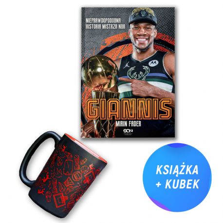 (Wysyłka ok. 23.09.) Pakiet: Giannis. Nieprawdopodobna historia mistrza NBA (książka + kubek 400ml)