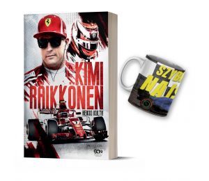 (Wysyłka ok. 14.10.) Pakiet: Kimi Raikkonen + (książka + duży kubek fana F1 400 ml)