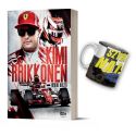 Pakiet: Kimi Raikkonen (książka + duży kubek fana F1 400 ml)