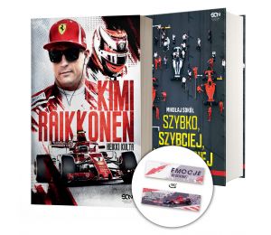 (Wysyłka ok. 14.10.) Pakiet: Kimi Raikkonen + Szybko, szybciej, najszybciej (2x książka + zakładka)