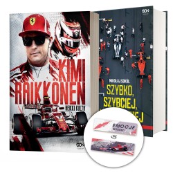 (Wysyłka ok. 14.10.) Pakiet: Kimi Raikkonen + Szybko, szybciej, najszybciej (2x książka + zakładka)