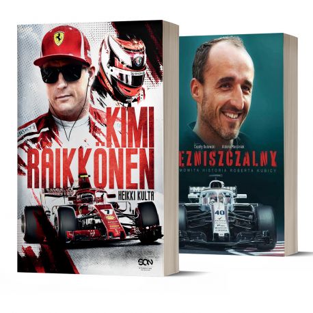 (Wysyłka ok. 14.10.) Pakiet: Kimi Raikkonen + Niezniszczalny. Robert Kubica (2x książka)