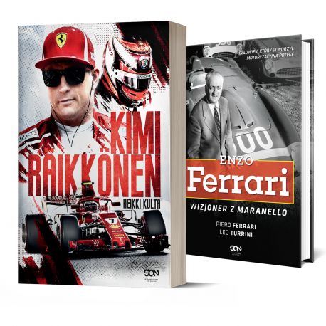 (Wysyłka ok. 14.10.) Pakiet: Kimi Raikkonen + Enzo Ferrari (2x książka)