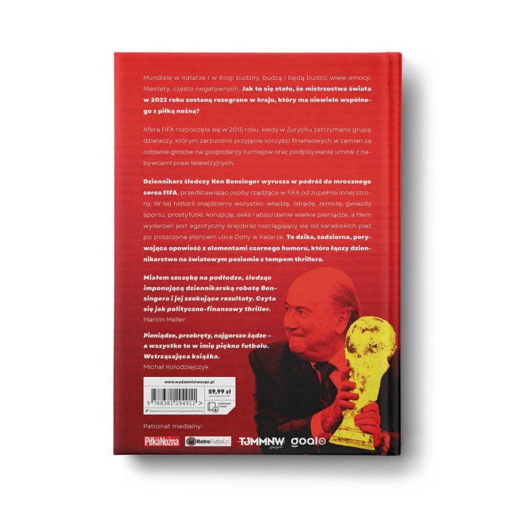 Okładka książki Czerwona kartka. Kupione Mundiale w Rosji i Katarze, afery w FIFA, międzynarodowe śledztwo