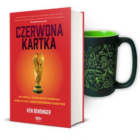 Pakiet: Czerwona kartka + Kubek piłkarski 400ml (książka + kubek)