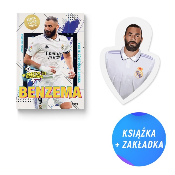 Benzema. Napastnik idealny (seria Wydarzyło się naprawdę) + Zakładka głowa (książka + zakładka)