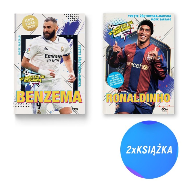 Pakiet: Benzema. Napastnik idealny + Ronaldinho. Czarodziej piłki nożnej (2x książka)