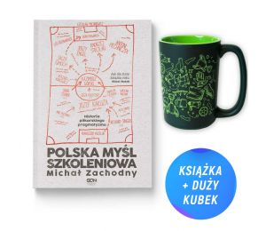Pakiet: Polska myśl szkoleniowa + Kubek piłkarski czarny 400 ml + Pocztówka (książka + kubek + pocztówka)