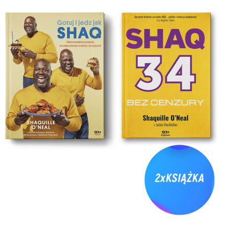Pakiet: Gotuj i jedz jak Shaq + Shaq. Bez cenzury. Wydanie II (2x książka)