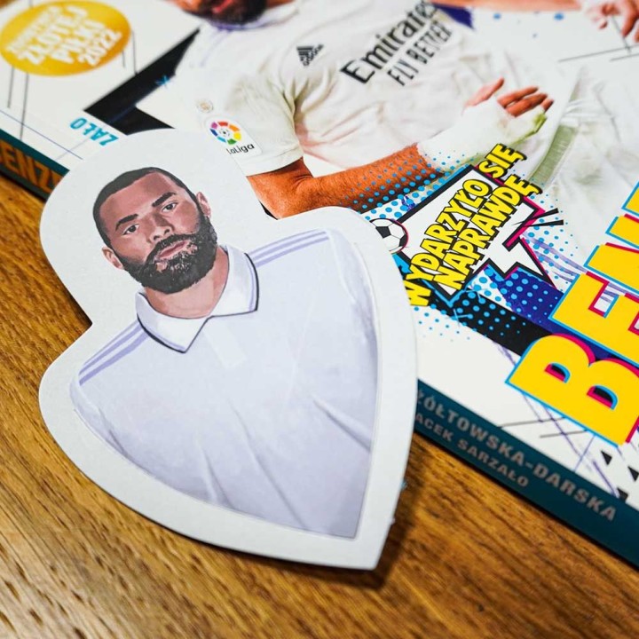 Zakładka Benzema inspirowana Karimem z Francji