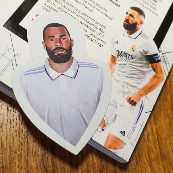 Zakładka Benzema inspirowana Karimem z Francji
