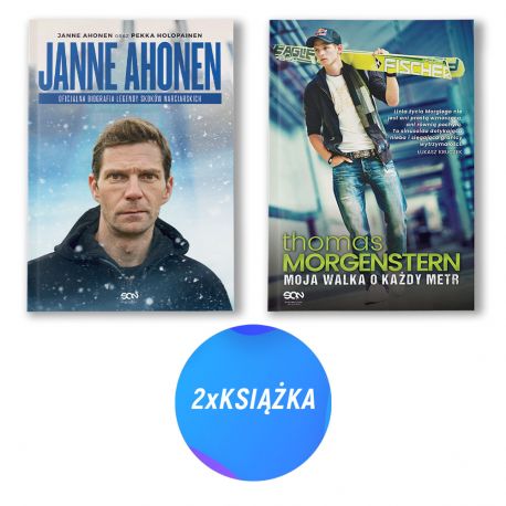  Pakiet: Janne Ahonen. Oficjalna biografia legendy skoków narciarskich + Thomas Morgenstern (2x książka)
