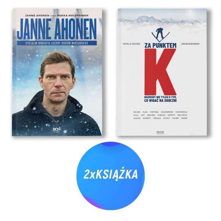  Pakiet: Janne Ahonen. Oficjalna biografia legendy skoków narciarskich + Za punktem K (2x książka)