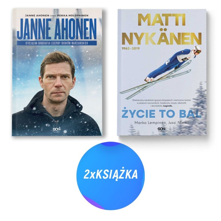 (Wysyłka ok. 19.12.) Pakiet: Janne Ahonen. Oficjalna biografia + Matti Nykanen. Życie to bal (2x książka)
