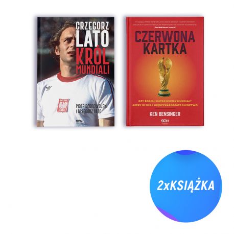 Pakiet: Grzegorz Lato. Król mundiali + Czerwona kartka (2x książka + zakładka)
