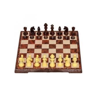 Szachy i warcaby 2w1 magnetyczne 31x31cm