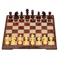 Szachy i warcaby 2w1 magnetyczne 31x31cm