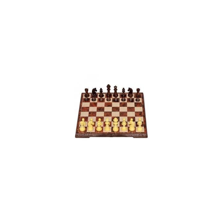 Szachy i warcaby 2w1 magnetyczne 31x31cm