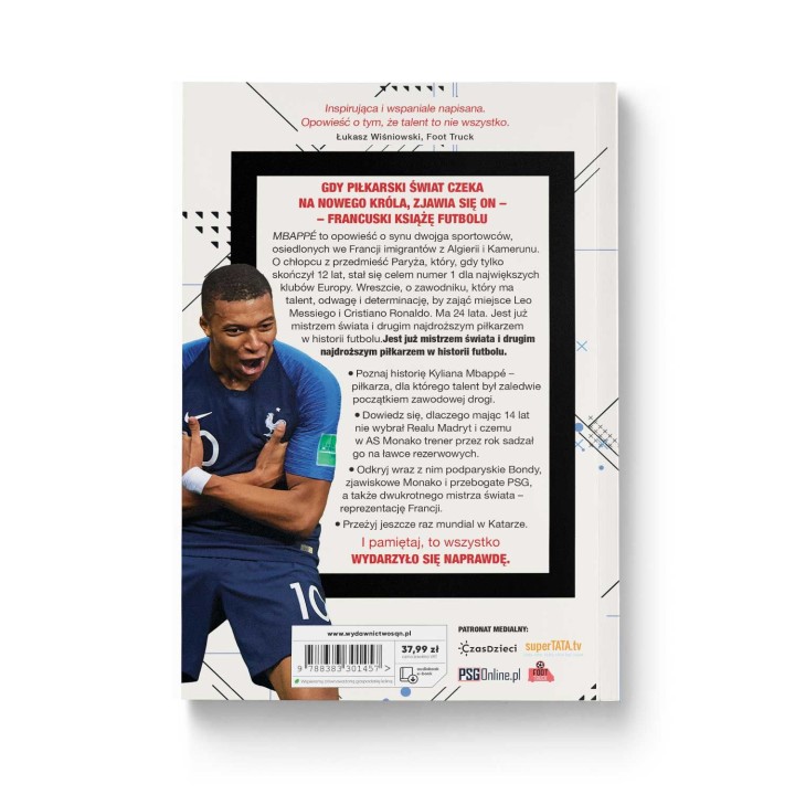 Zdjęcie pakietu Mbappé. Nowy książę futbolu (zakładka gratis) w księgarni sportowej Labotiga