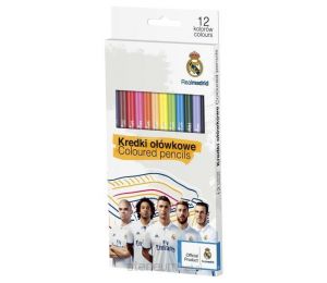 Kredki ołówkowe 12 kolorów Real Madryt ASTRA