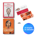 Pakiet: Alex Ferguson. Autobiografia + Cruyff (2x książka + 2x zakładka)