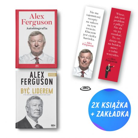 Pakiet SQN Originals: Alex Ferguson. Autobiografia + Alex Ferguson. Być liderem (2x książka + zakładka gratis)