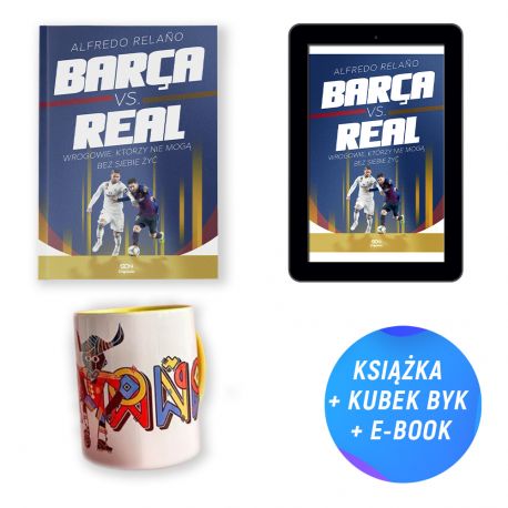  Pakiet SQN Originals: Barca vs. Real + e-book + kubek 330ml (książka + e-book + kubek)