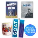 Pakiet: Barca vs. Real + Messi. G.O.A.T. (2x książka + kubek + zakładka) SQN Originals